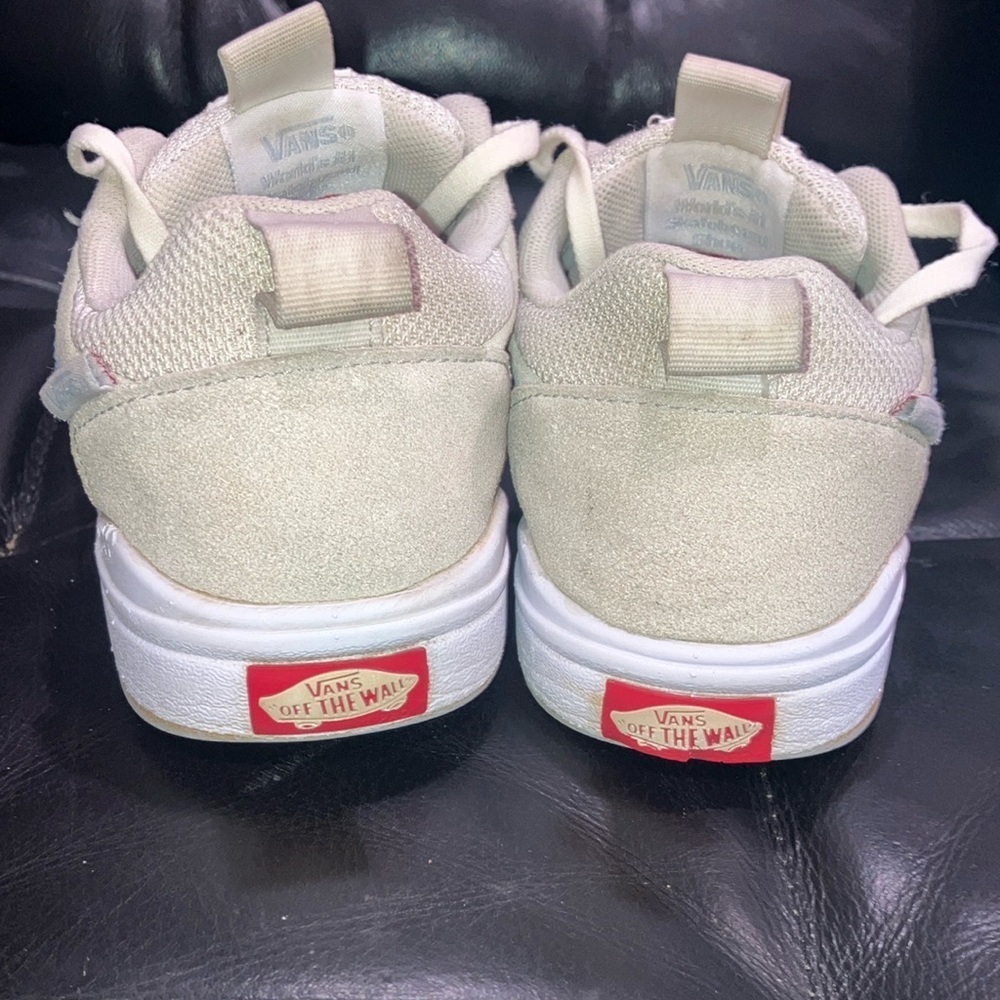 Vans men’s size 7 1/2 grey/ Beige / light blue Sneakers / runners SOME WEAR - Picture 7 of 16